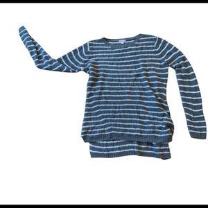 Stretchy and cozy striped sweater